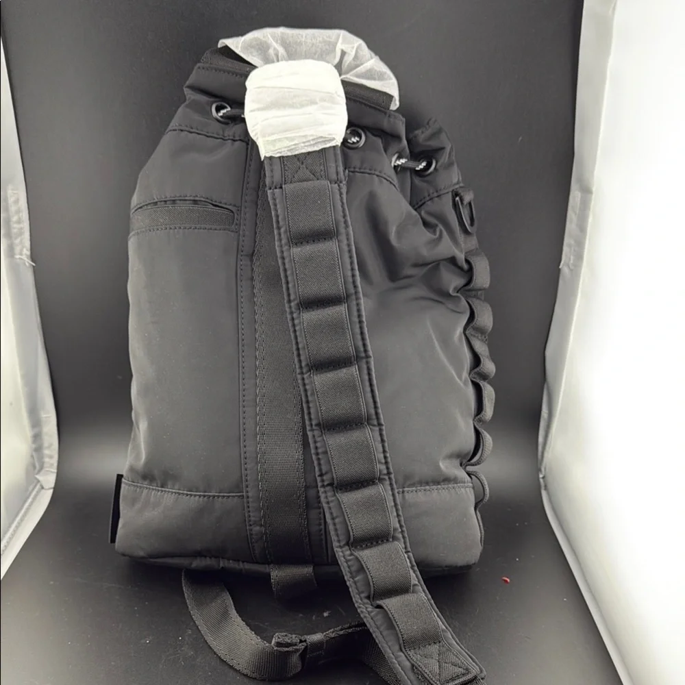 Dagne Dover Black Drawstring Men's Backpack